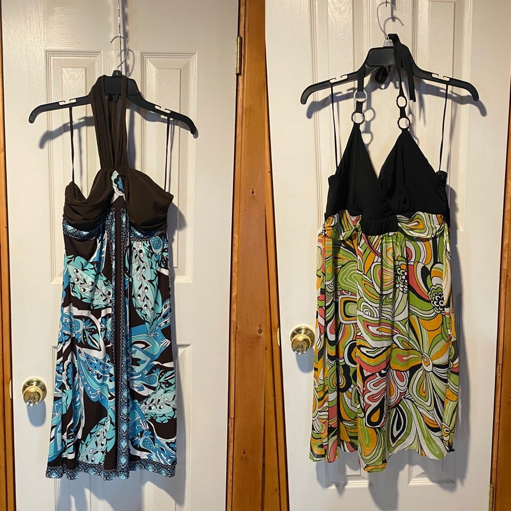 Halter Print Dress - 2 for 1